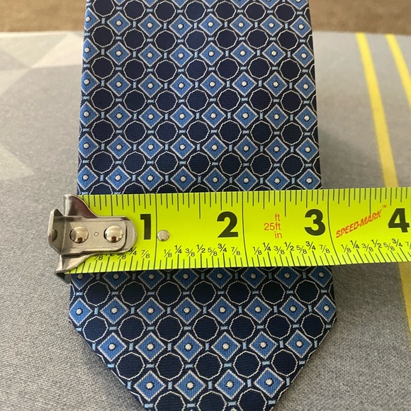 Blue silk tie - Picture 2 of 3